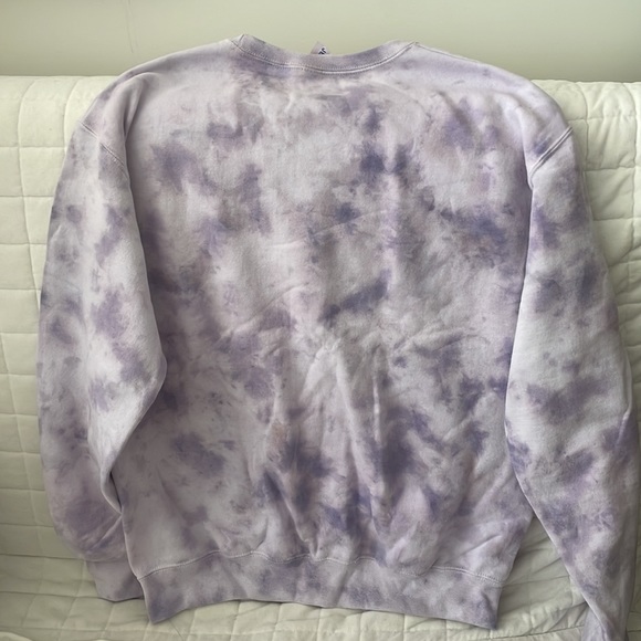 Tie dye sweatshirt purple crew neck - Picture 3 of 3